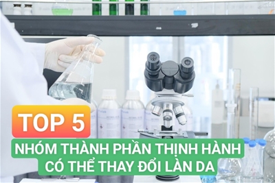 CÁC BOSS ĐÃ BIẾT ĐẾN TOP 5 NHÓM THÀNH PHẦN THỊNH HÀNH CÓ THỂ THAY ĐỔI LÀN DA NÀY CHƯA